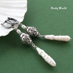 ekskluzywne kolczyki z niezwykłymi perłami - Kolczyki - Biżuteria