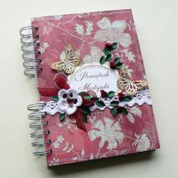 pamiętnik,notes,zapiski,kwiaty,prezent - Notesy - Akcesoria