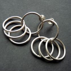 eleganckie srebrne kolczyki - Kolczyki - Biżuteria