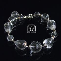 kryształ g&oacute;rski,kryształowe,kryształowa bransolet - Bransoletki - Biżuteria