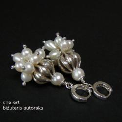 eleganckie kolczyki,perły,kobiece,romantyczne - Kolczyki - Biżuteria