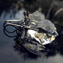 kolczyki Swarovski baroque crystal 22mm,srebro - Kolczyki - Biżuteria