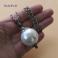 Wisiory romantyczny wisior,perła,srebro Bali,Swarovski