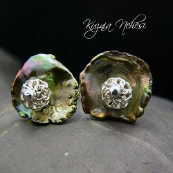 kolczyki z perłami na srebrze - Kolczyki - Biżuteria