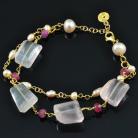 Bransoletki bransoleta ekskluzywna,z perłami