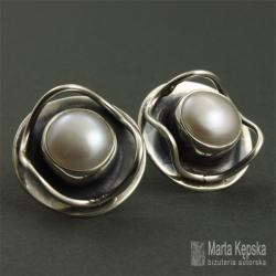 perły,kolczyki z perłami - Kolczyki - Biżuteria