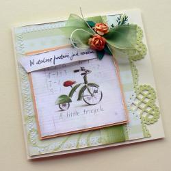ślub,retro,rower,życzenia,para młoda - Kartki okolicznościowe - Akcesoria