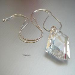 naszyjnik,z kryształem Swarovski - Naszyjniki - Biżuteria