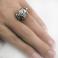 Pierścionki srebrny pierścień wire-wrapping,swarovski crystal