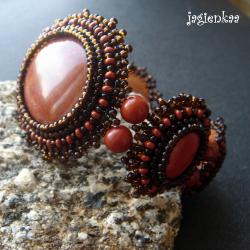 elegancki,etniczny,haft koralikowy - Bransoletki - Biżuteria