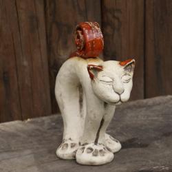 kot,figurka,dekoracja - Ceramika i szkło - Wyposażenie wnętrz